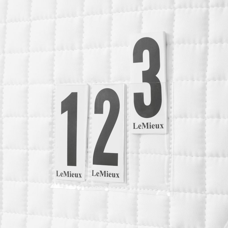 LeMieux Cotton Close Contact Competition Square in White-1